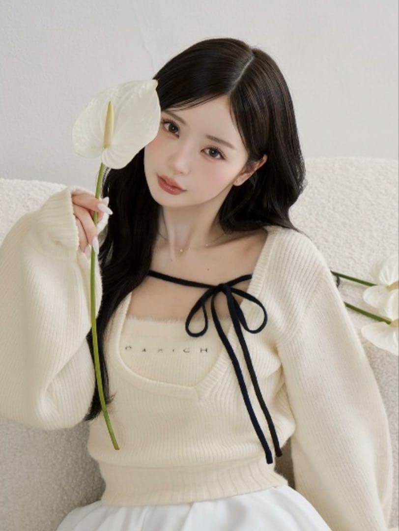 Darich アシメレイヤードニットトップス - メルカリ