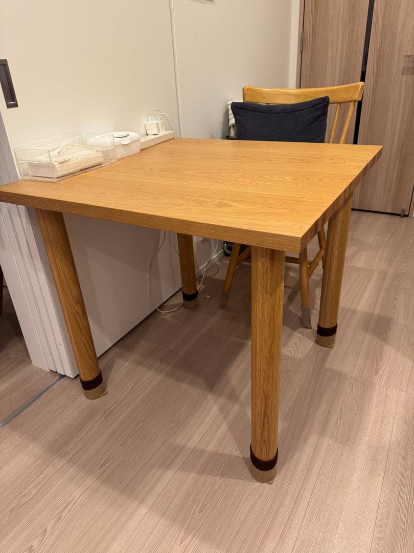 無印良品 正方形ダイニングテーブル オーク - メルカリ