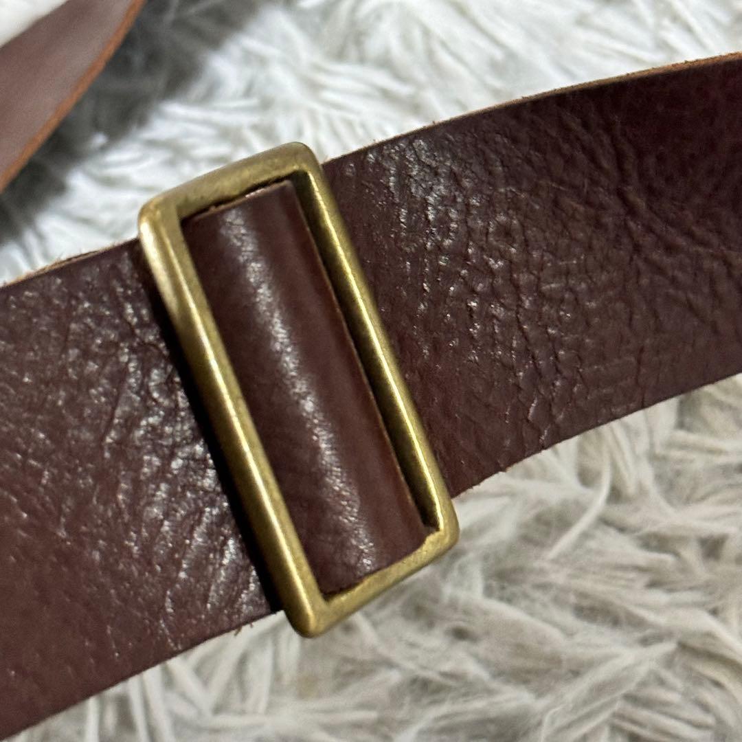 未使用級✨LONA ロナ MILI ミリ ボディーバッグ ブラウニー レザー