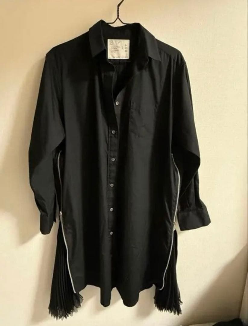 sacai ワンピース　サイズ2 中古・古着通販】sacai (サカイ) Suiting Mix Dress ネイビー サイズ