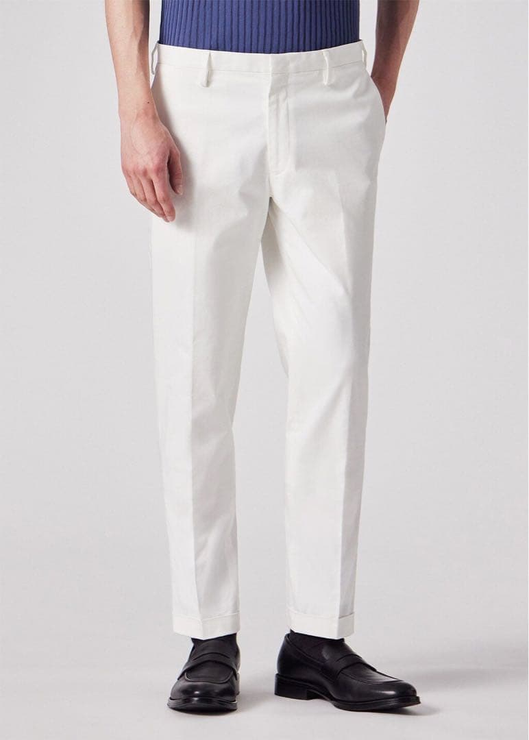 中村圭 パンツ2本 美品 Paulsmithネイビー テーパードスラックス