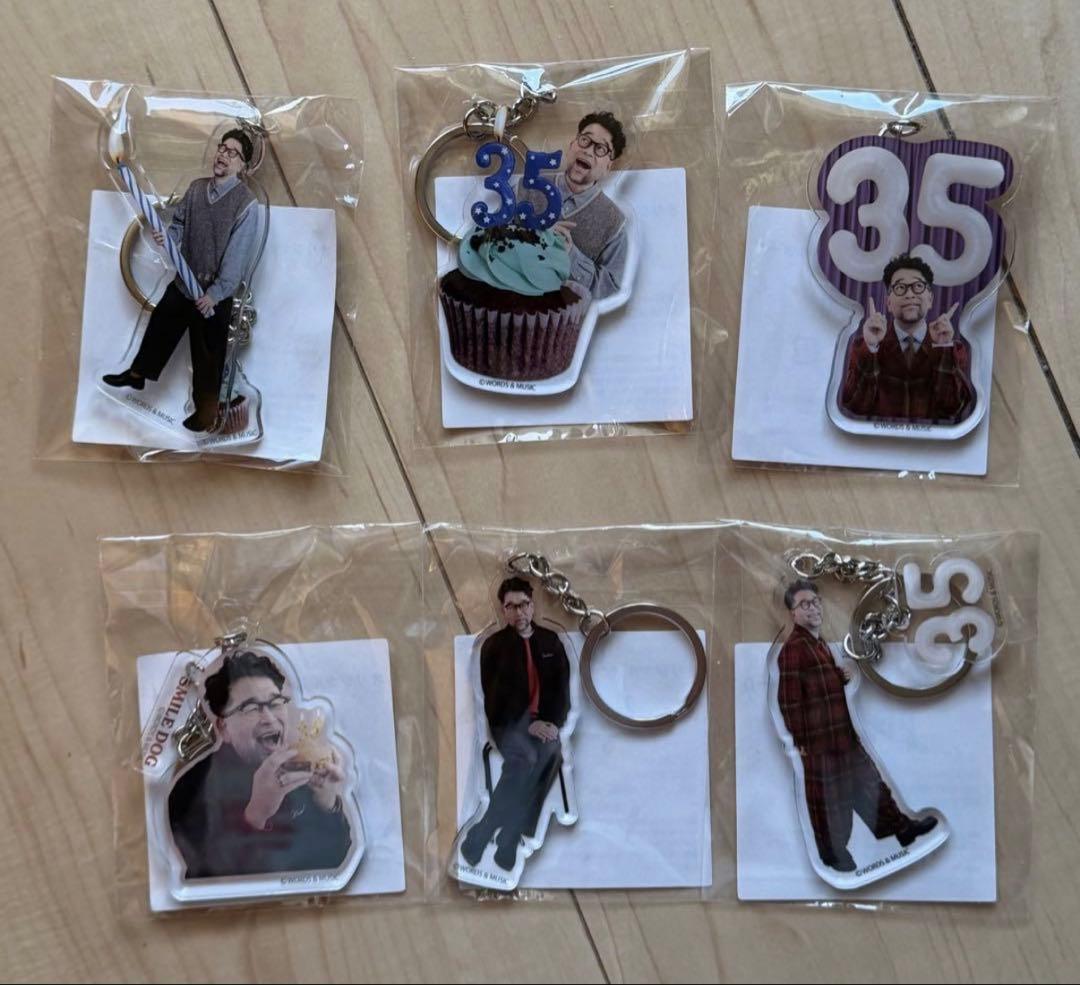 m*】様 槇原敬之さん／オンラインくじ／E賞／クリアーキーホルダーセット【全6種 槇原敬之デビュー35周年記念オンラインくじ