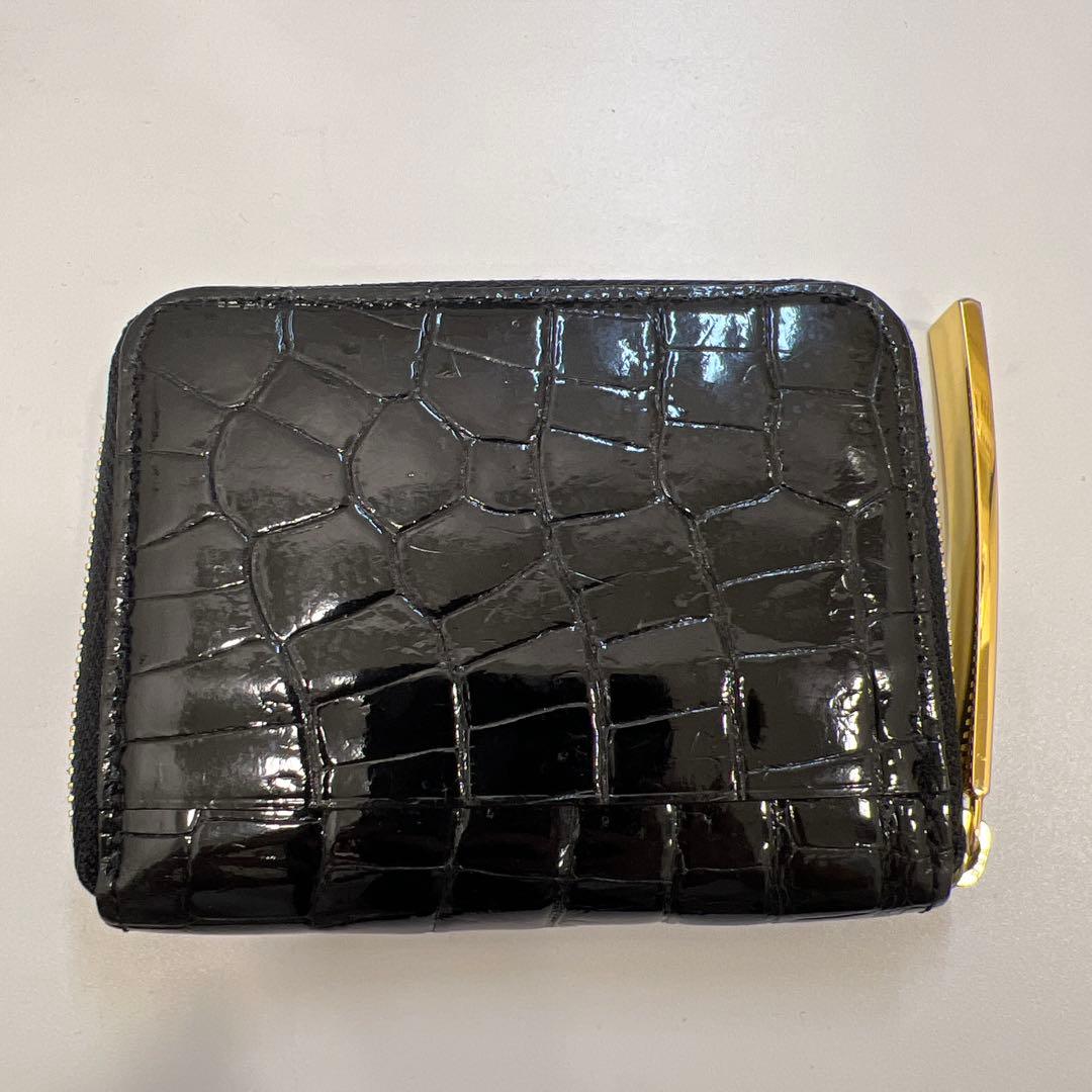 池田工芸 財布 マルチウォレット ブラック 池田工芸】クロコダイルの老舗が贈るCrocodile Multi Wallet
