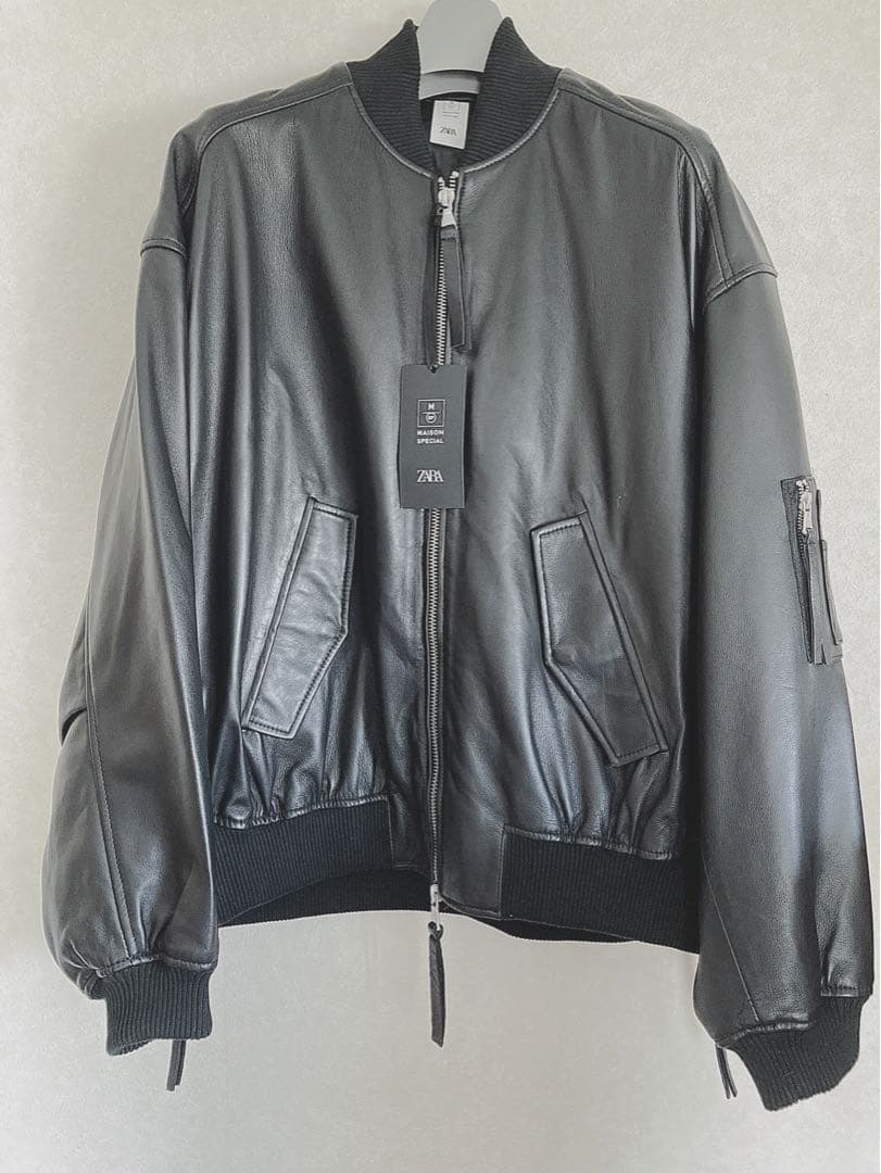 ZARAレザー ボンバージャケット X MAISON SPECIAL Mサイズ|mercari