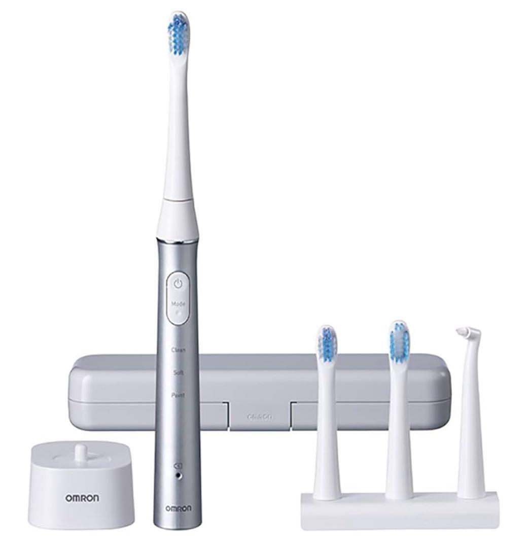 ［新品］OMRON HT-B315-SL 音波式電動歯ブラシ 充電式 HT-B315-SL シルバー | オムロン ヘルス
