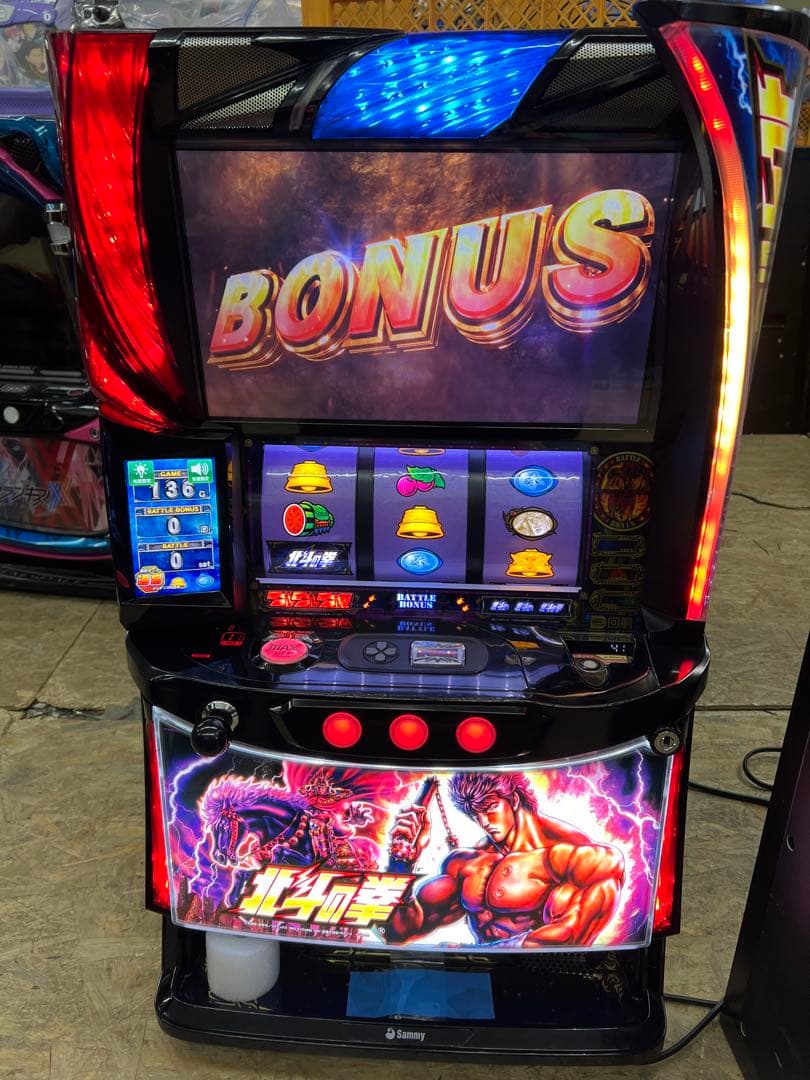 スマスロ実機　北斗の拳　どちらか1台　データ対応　バイブ スマスロ「北斗の拳 」ケンシロウパネル 送料無料 パチスロ実機 - メルカリ