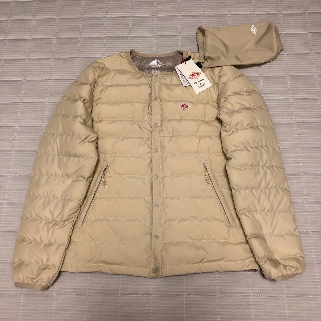 新品☆DANTON ダントン ダウンジャケット ベージュ M - ジャケット