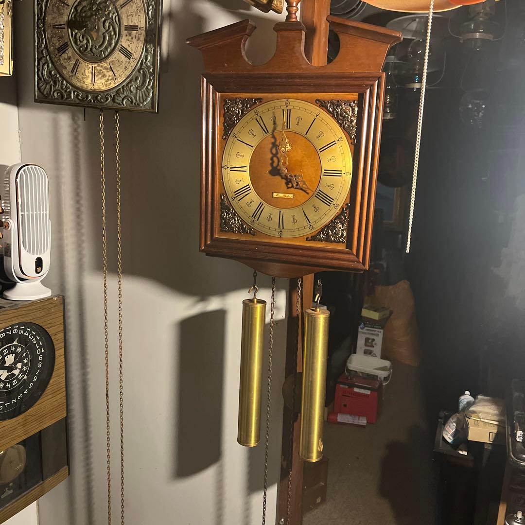 Kikiです ミブラン錘式振り子時計、ミブラン錘時計 重鎮式時計 動作確認ok ミッキー・ミニー 八角形壁掛け時計 ディズニー DISNEY