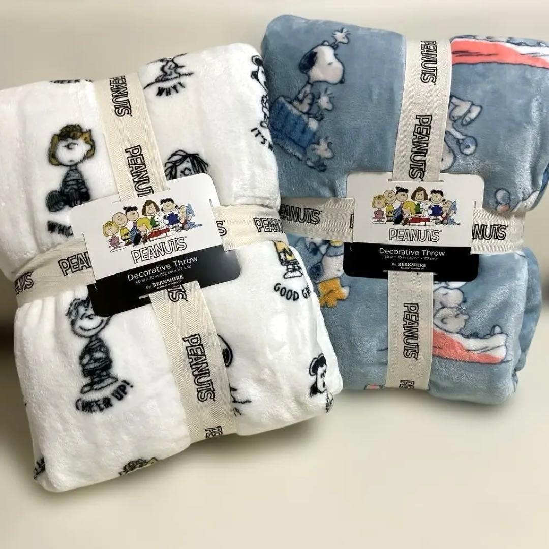 コストコブランケット スヌーピーPeanuts®大判ひざ掛け 152x177cm