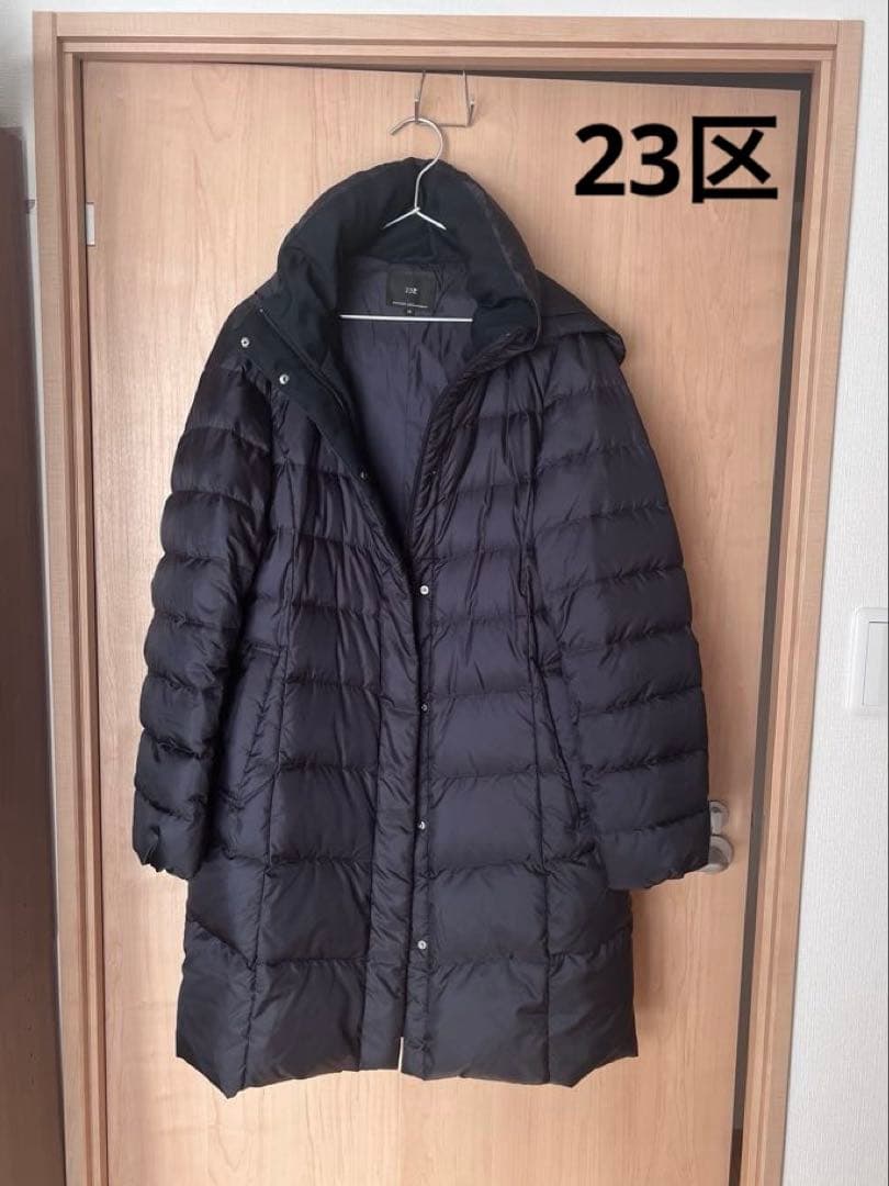 23区【洗える＆弱撥水】シレータフタ　ロング ダウンコート ネイビー系 40 VERY掲載/新色追加】シレータフタ ロング ダウンコート / 23区