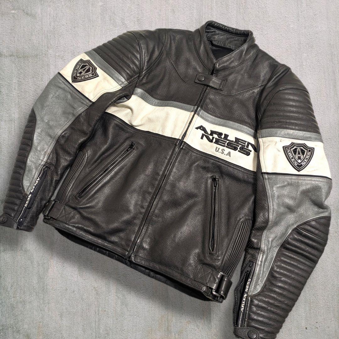 90s アレンネス ヴィンテージ レーシング レザージャケット 本革 Ｍ バイク 2026年最新】arlen ness ジャケットの人気アイテム - メルカリ