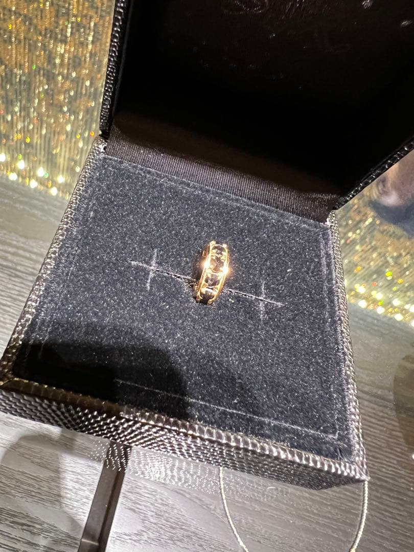 SJX 18K ブラックダイヤ ピアス 片耳 希少モデル 箱・証明書付き SJX 18K ブラックダイヤ ピアス 片耳 希少モデル 箱・証明書付き