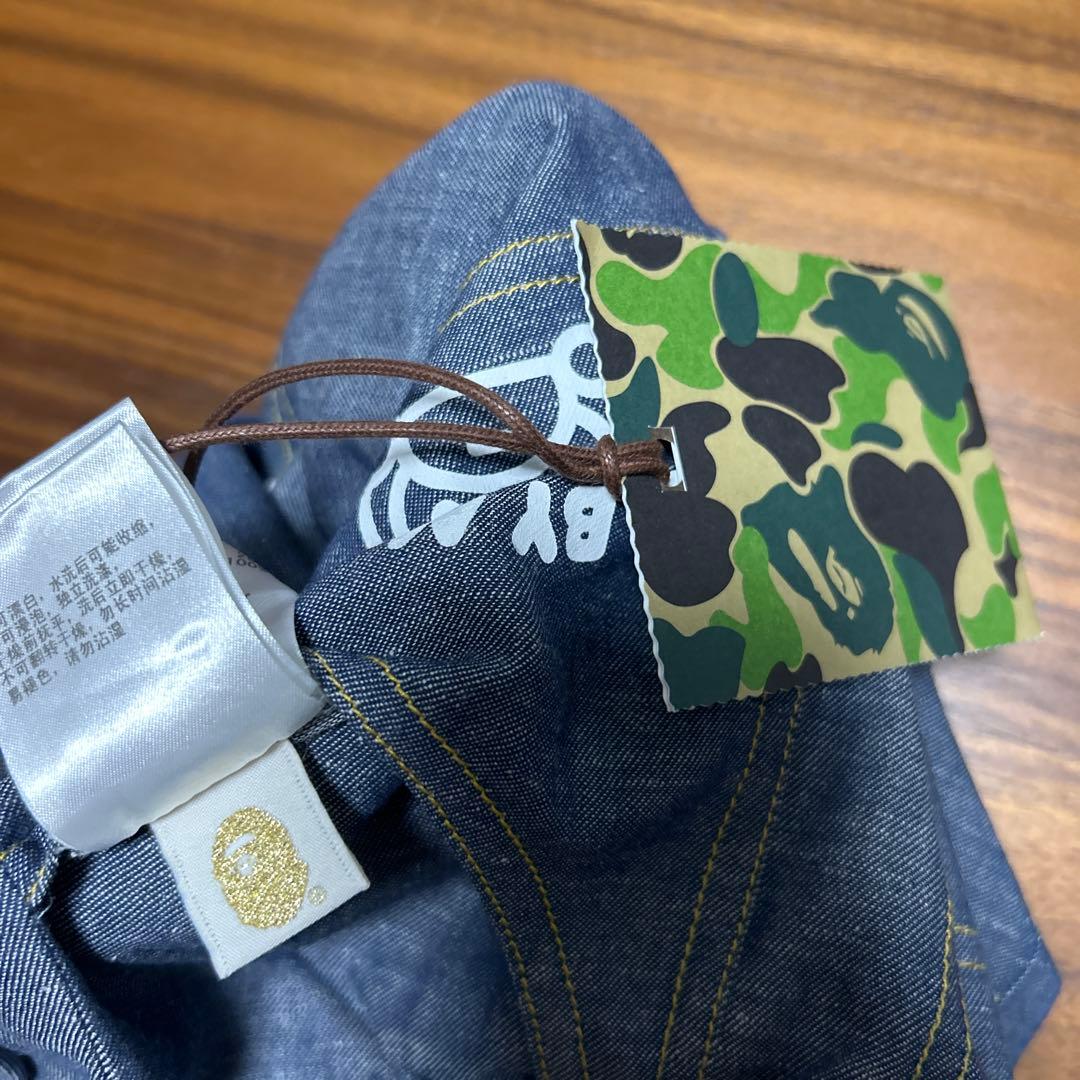 新品⭐️BAPE KIDS デニム調 半ズボン 140cm正規品 - メルカリ