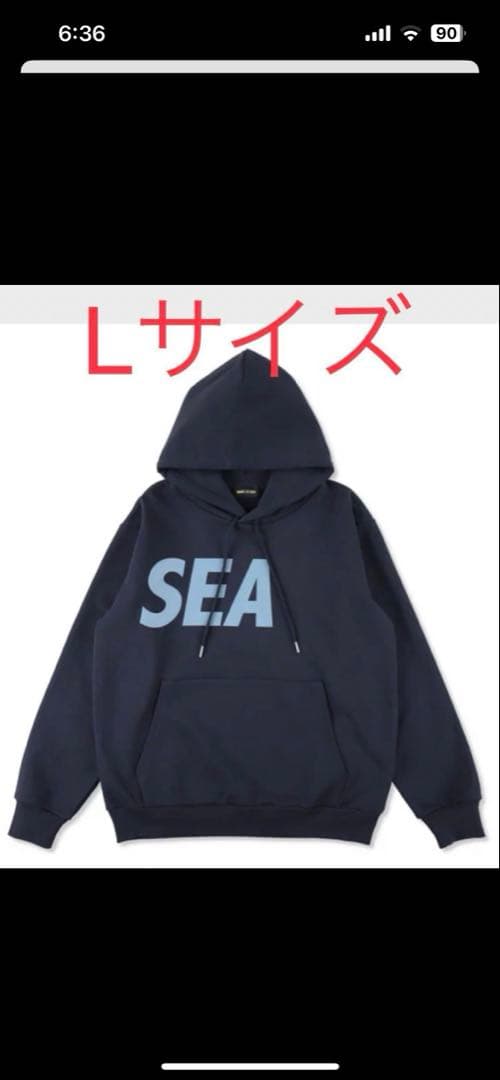 wind and sea Straight Hooded Sweatshirt