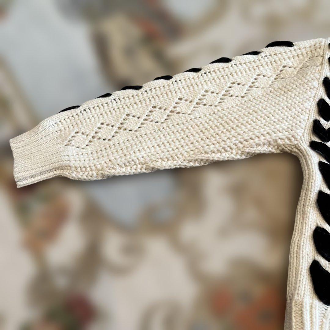 極美品 アルアバイル ルルウィルビー リボンケーブルプルオーバー