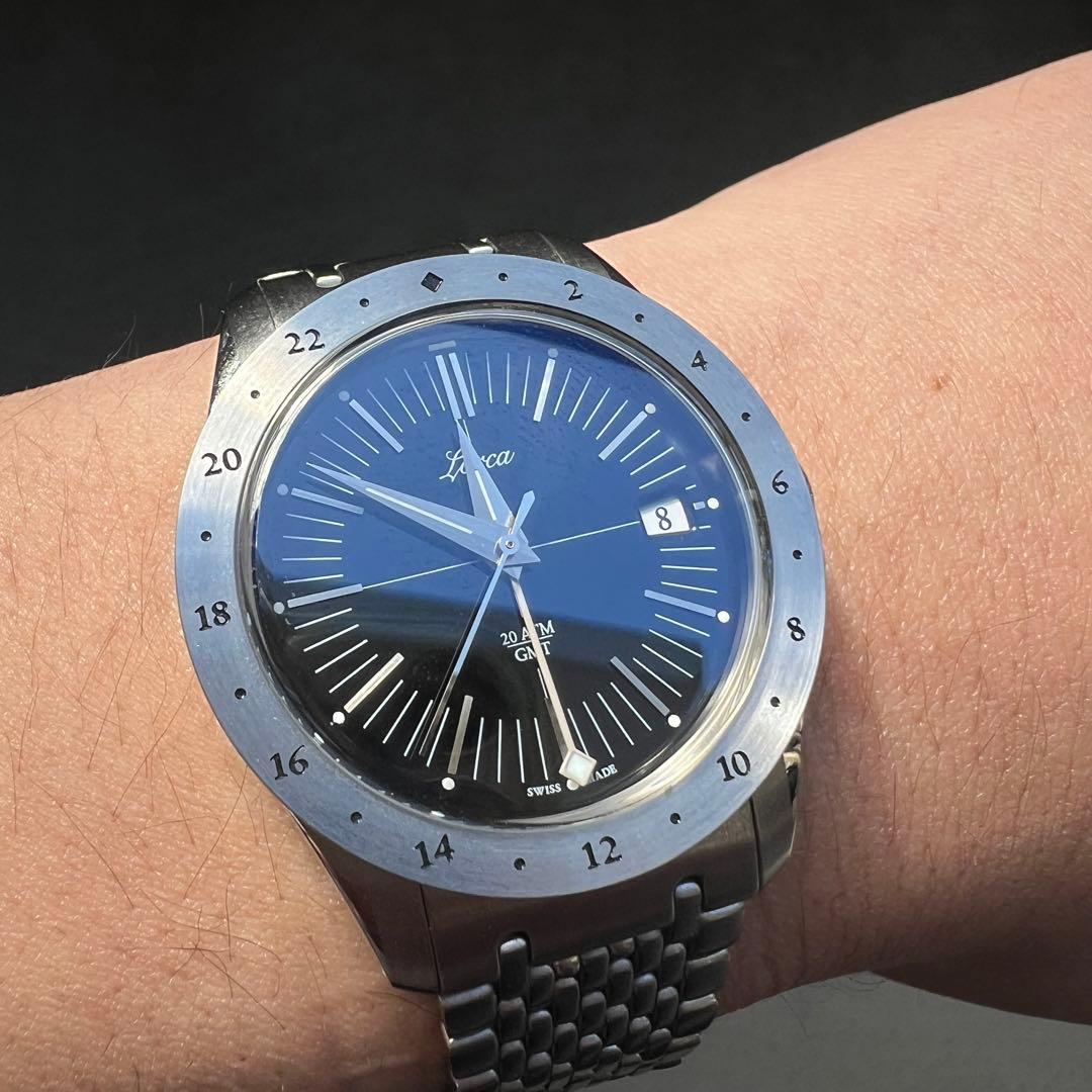 付属品完備】Lorca Model No.1 GMT ブラックダイヤル - メルカリ