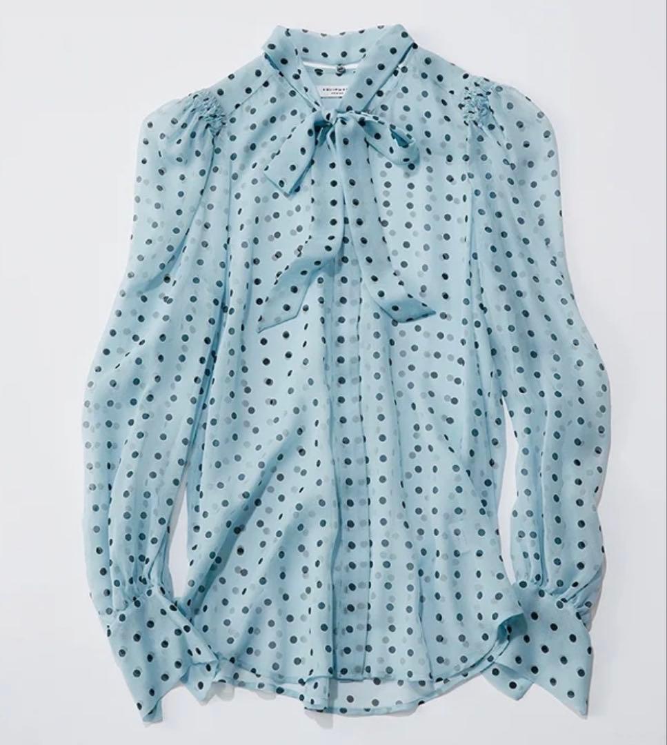 エキプモン Equipment シルク100%ボウタイブラウス XS - メルカリ