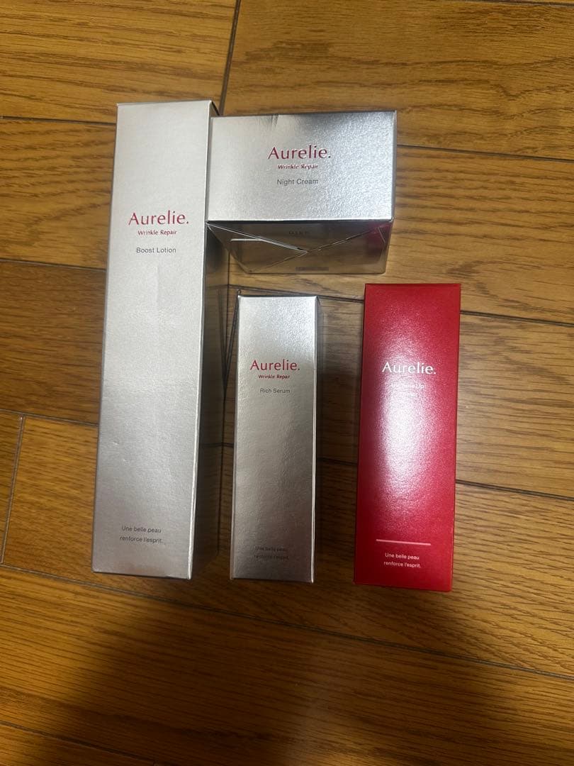 Aurelie 4点セット(ローション セラム クリーム プライマー) 新品未使用 Aurelie オレリー ローション セラム セット - メルカリ