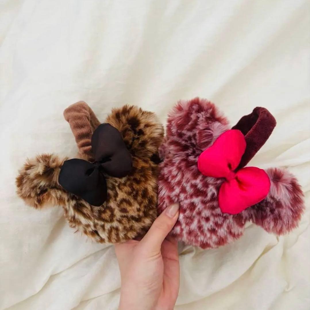 ディズニー　ミニーちゃん仕様　ヒョウ柄　イヤーマフ　　レオパード ディズニー イヤーマフ 耳あて ミニー ヒョウ柄｜Yahoo!フリマ（旧