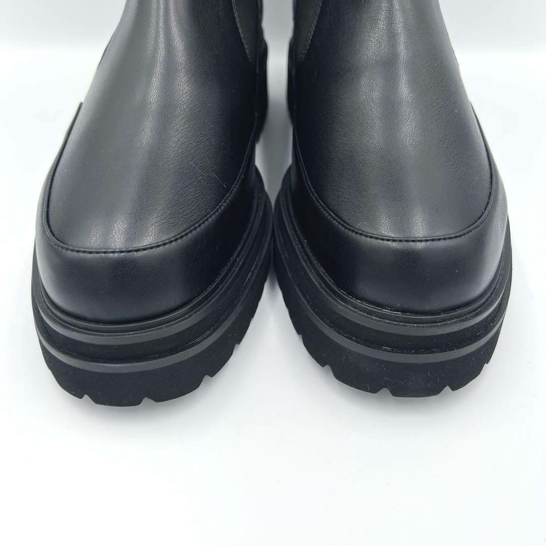 新品✨定価19800円✨emmi サイドゴアブーツ 厚底 ブラック - メルカリ