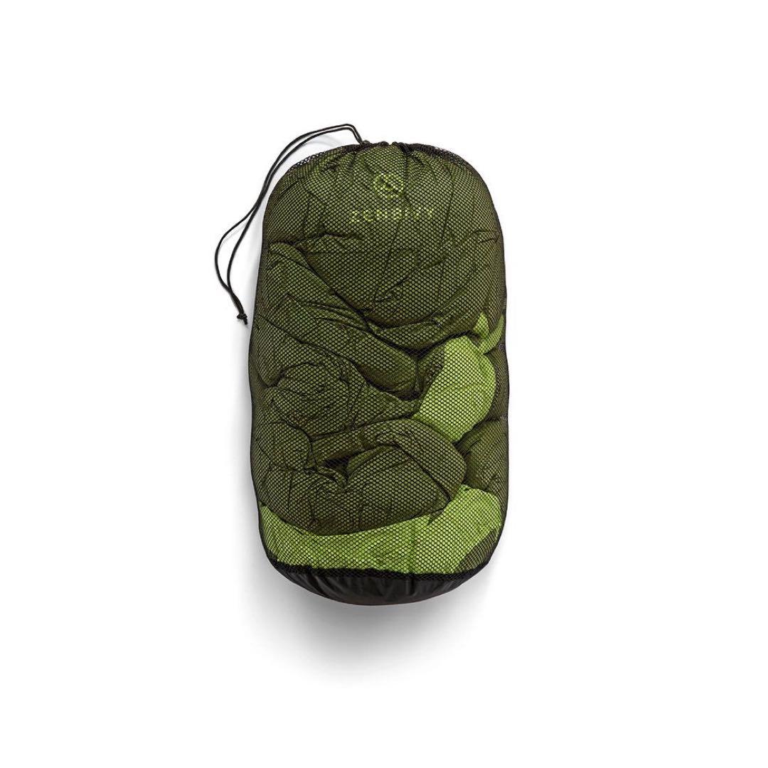 Zenbivy ベッドダウン -5℃ グリーン｜ハイブリッド寝袋 軽量コンパクト