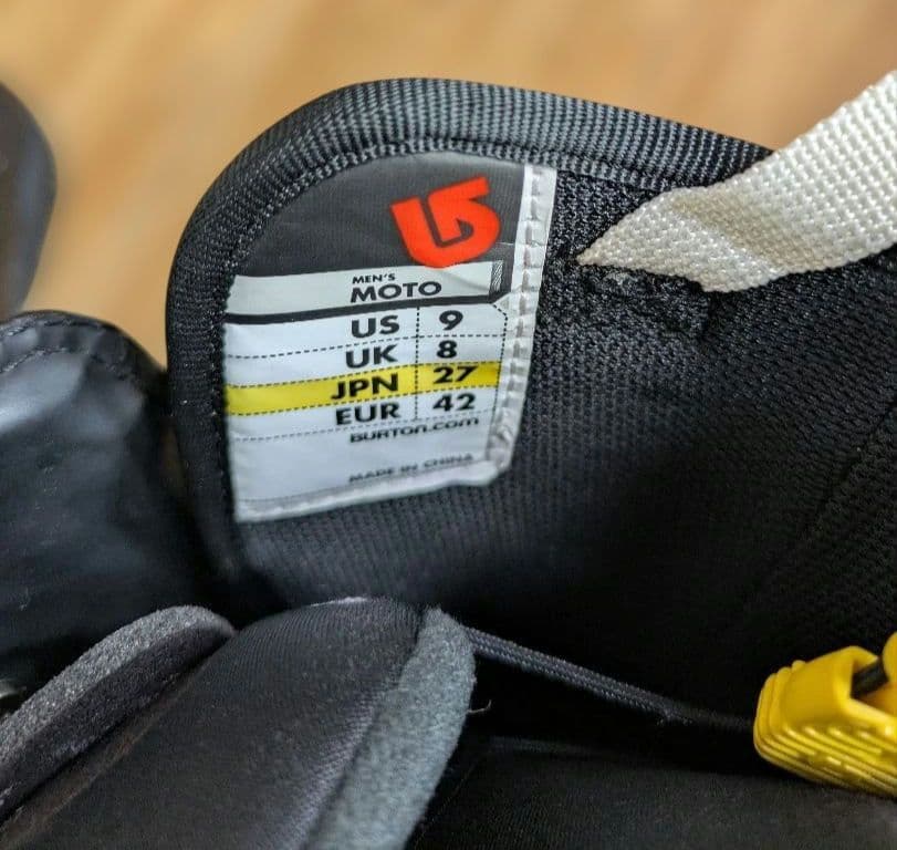 バートン　スノーボード　ブーツ MOTO クイックレース　メンズ　27.5cm