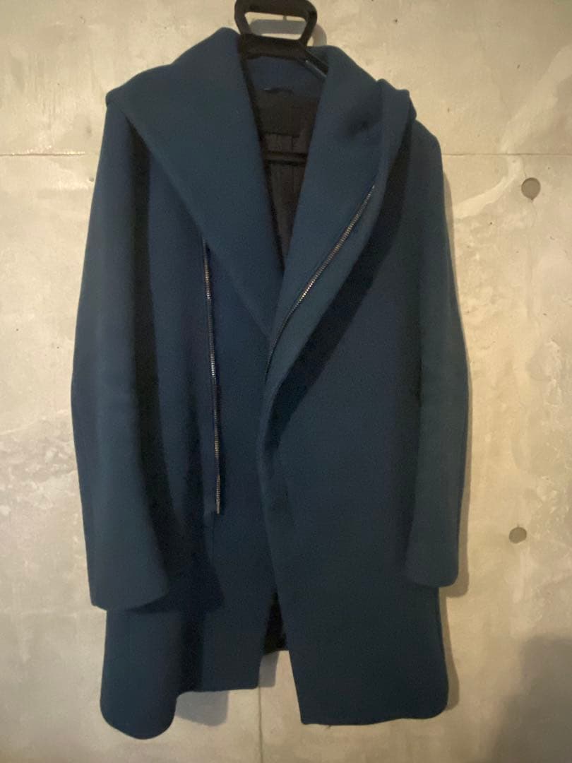 ジュンハシモト　junhashimoto ラップコートsize2 ブルー junhashimoto（ジュンハシモト）WRAP COAT/ラップコートを使った