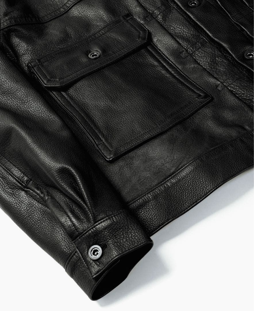 A leather 【NEW】TRUCKER JACKETトラッカージャケット - メルカリ