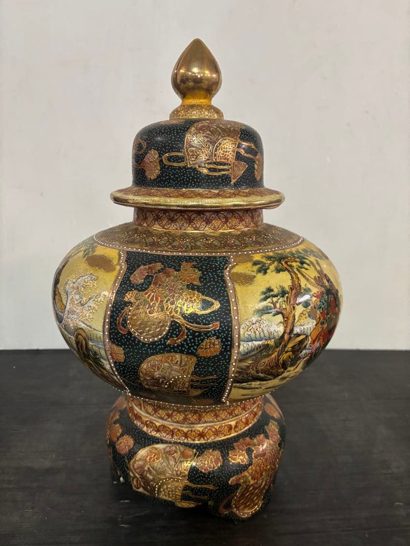 薩摩焼❓大壺　置物　花瓶　飾り壺　骨董　古美術‼️ 2026年最新】薩摩焼 大壺の人気アイテム - メルカリ