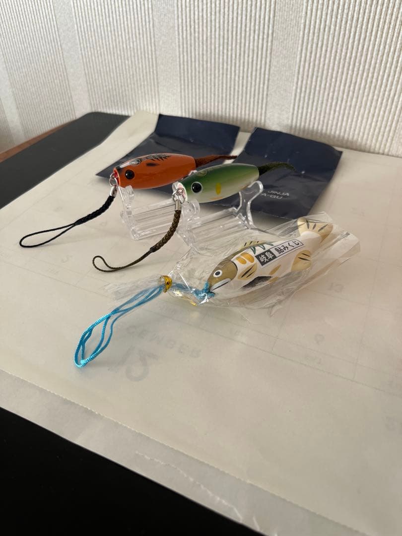 釣り上げ守り＆鮎みくじ 三重県 鈴鹿市 伊奈冨神社 【つり上げ守り(つつじ)】 このカラーは