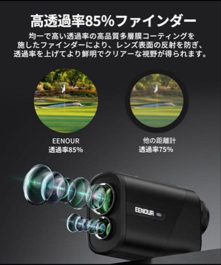 新品未開封】U800+ 3点間測定付 レーザーゴルフ 距離計 ホワイト