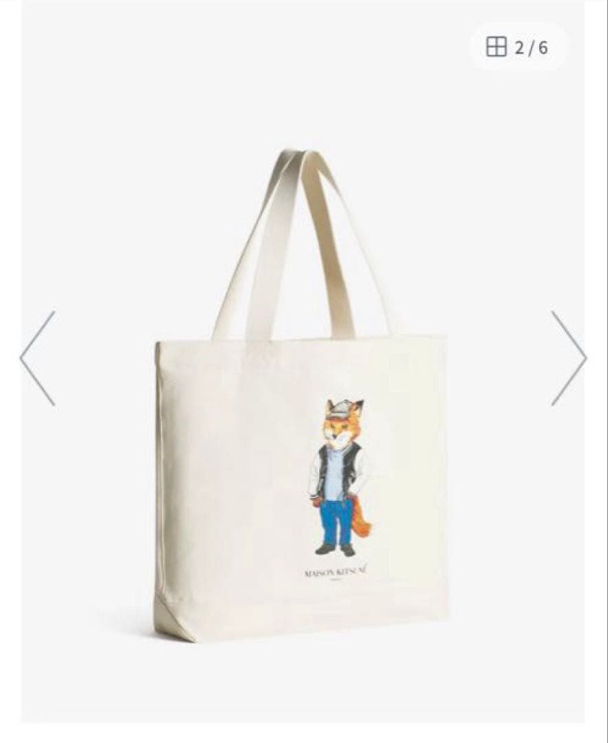 【Maison Kitsune】DRESSED FOX TOTE DRESSED FOX TOTE | Maison Kitsuné