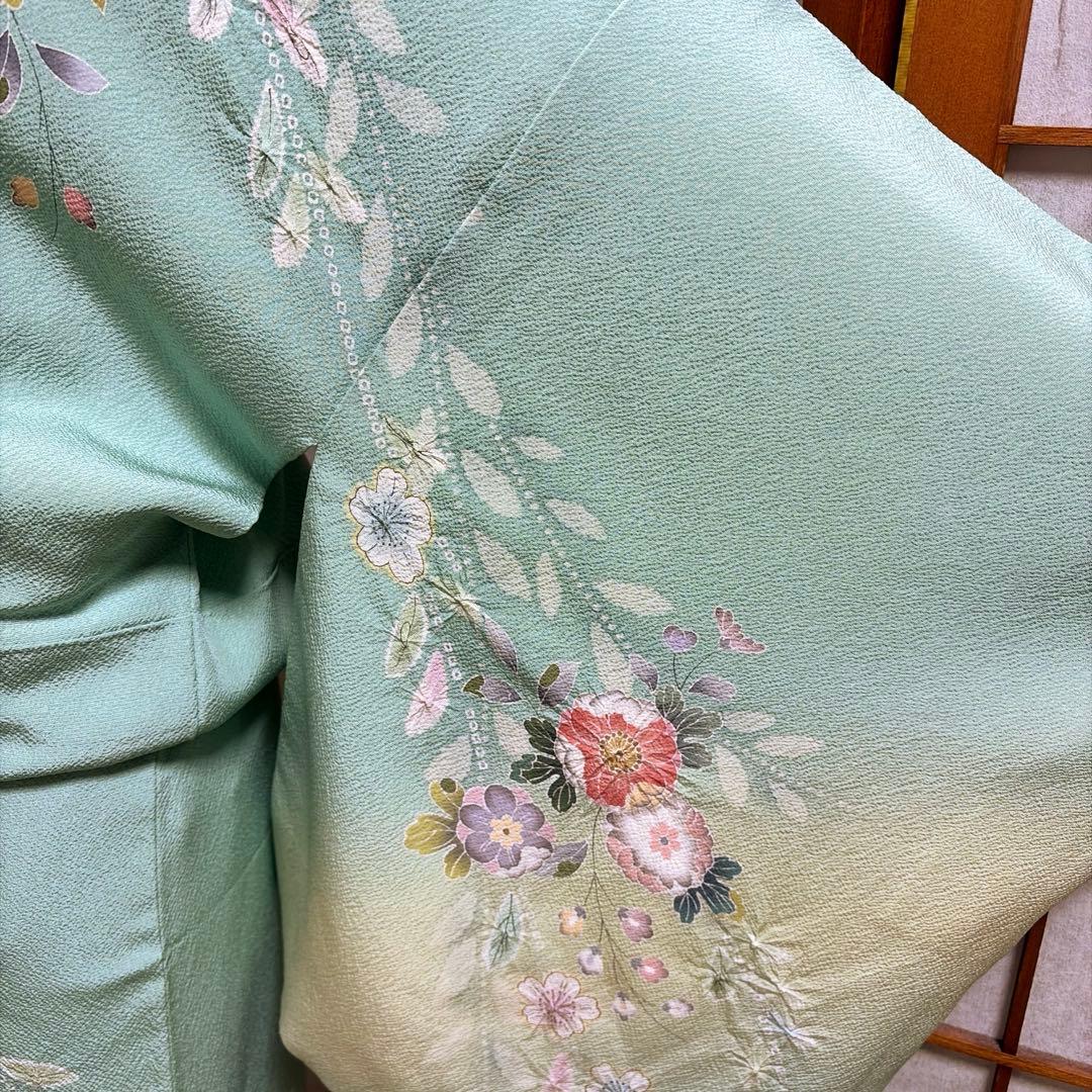 正絹　付け下げ《流れ　辻ヶ花》