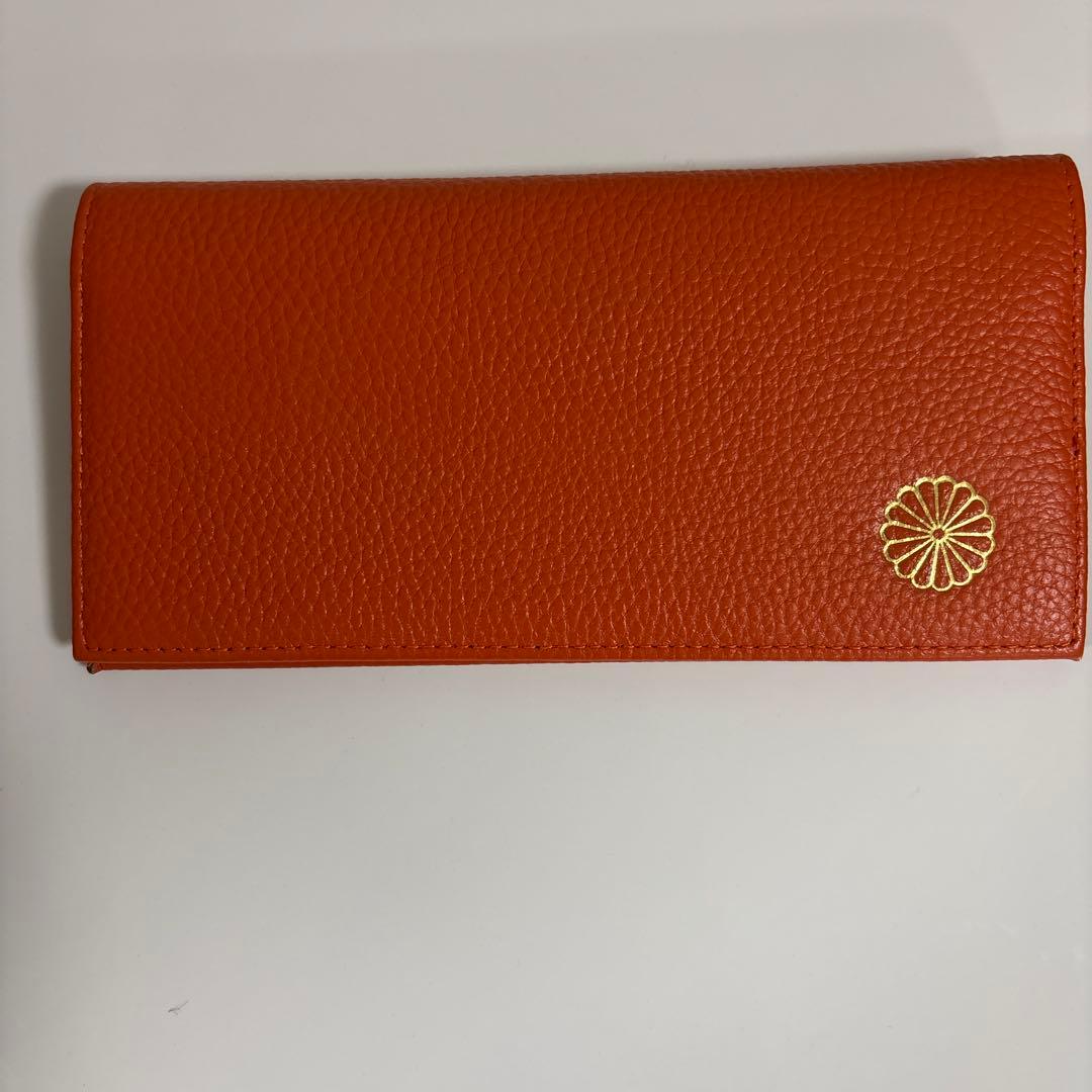 皇居財布 オレンジ長財布 - メルカリ