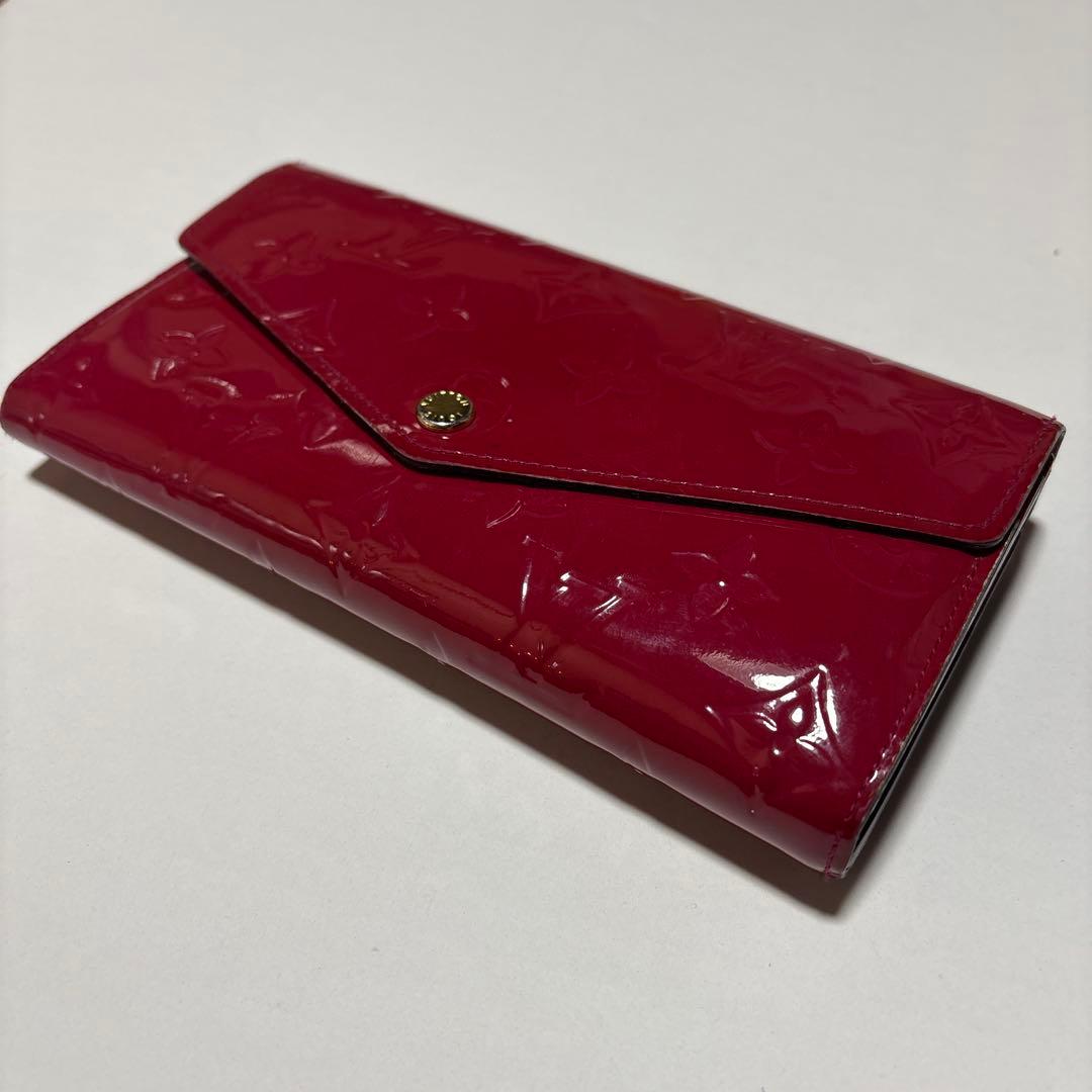 LOUIS VUITTON モノグラムヴェルニ ピンク長財布 - メルカリ