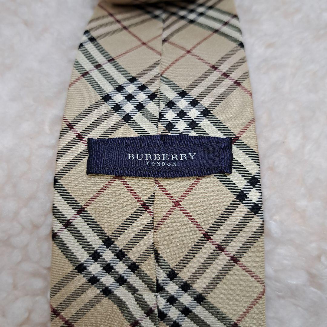 美品！】BURBERRY バーバリー ノバチェック柄 ネクタイ シルク - メルカリ