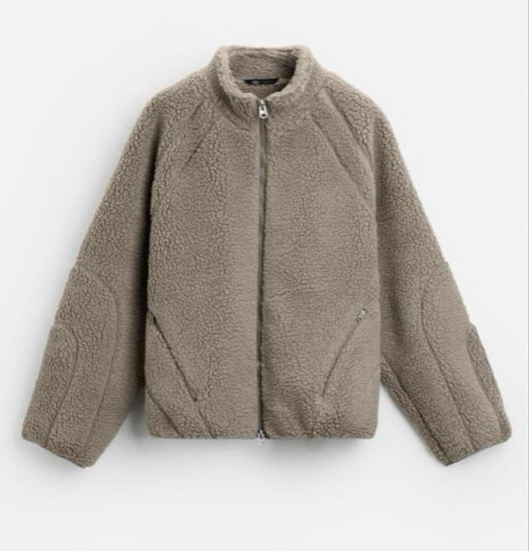 タグ付新品☆ZARAのフェイクシープスキンジャケット×ALLCAPSSTUDIO