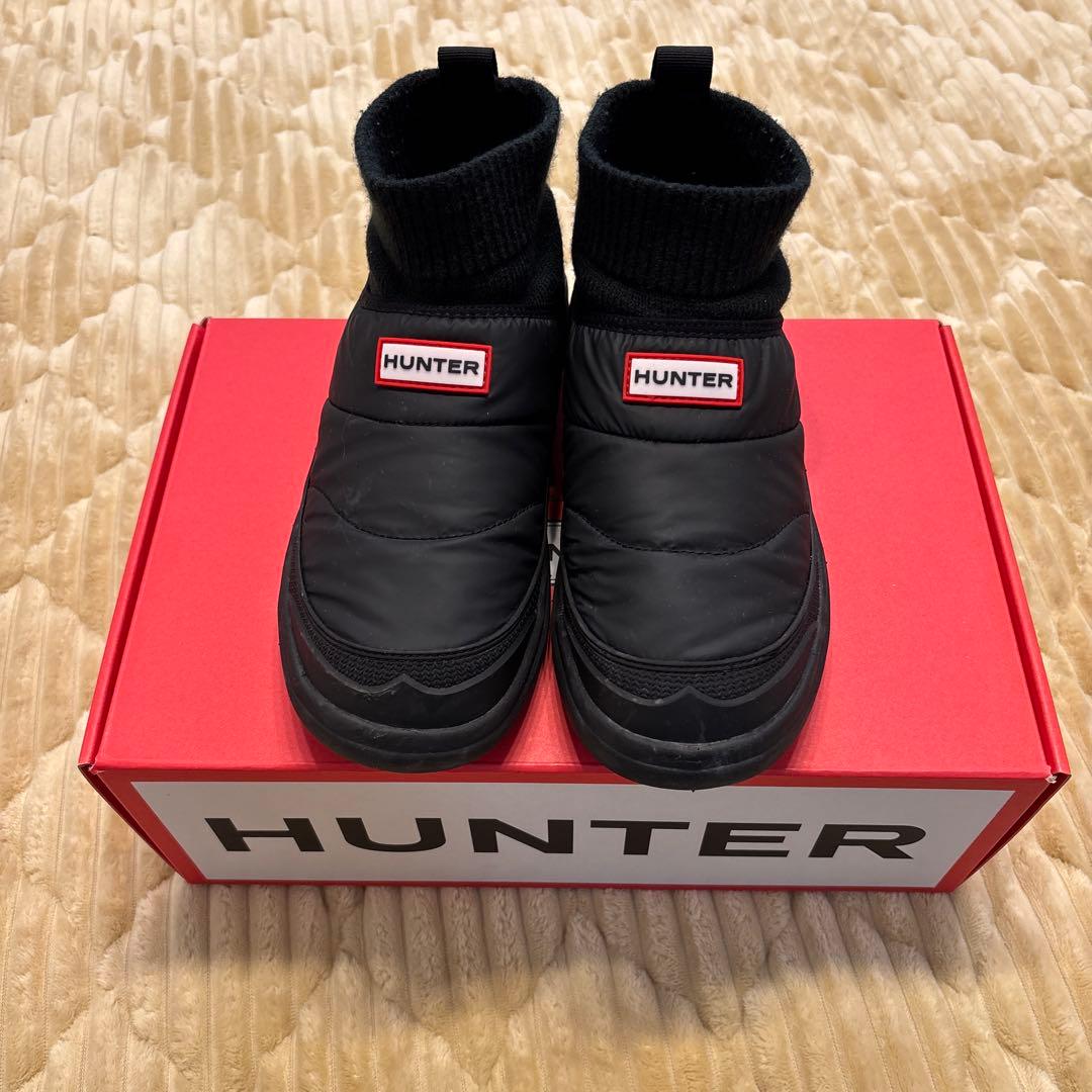 【HUNTER】パフニットブーツ HUNTER（ハンター） ブーツ HUNTER IN/OUT イン/アウト カフ ニット