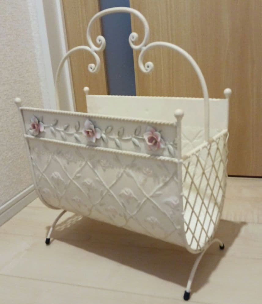 アイボリー フラワーモチーフ バスケット 本象牙 アイボリーカービング「花かご/flower basket」 かごバッグ