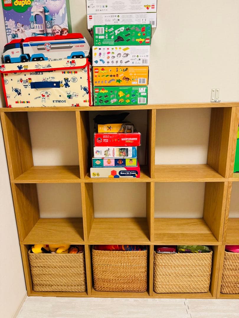 無印良品　スタッキングシェルフセット・３段×３列・オーク材(付属品なし) スタッキングシェルフセット・3段×3列・オーク材 | 無印良品