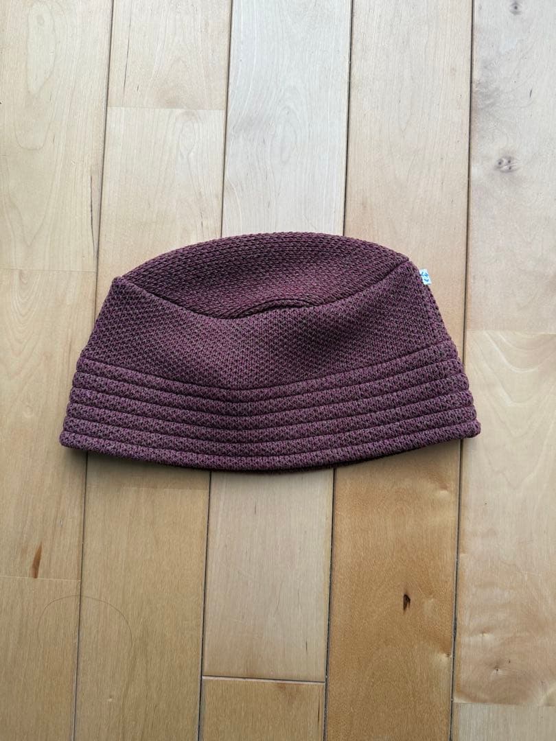 帽子 NOROLL / WASHI KNIT BUCKET HAT WINE NO ROLL / WASHI BUCKET HAT *WINE | AVET