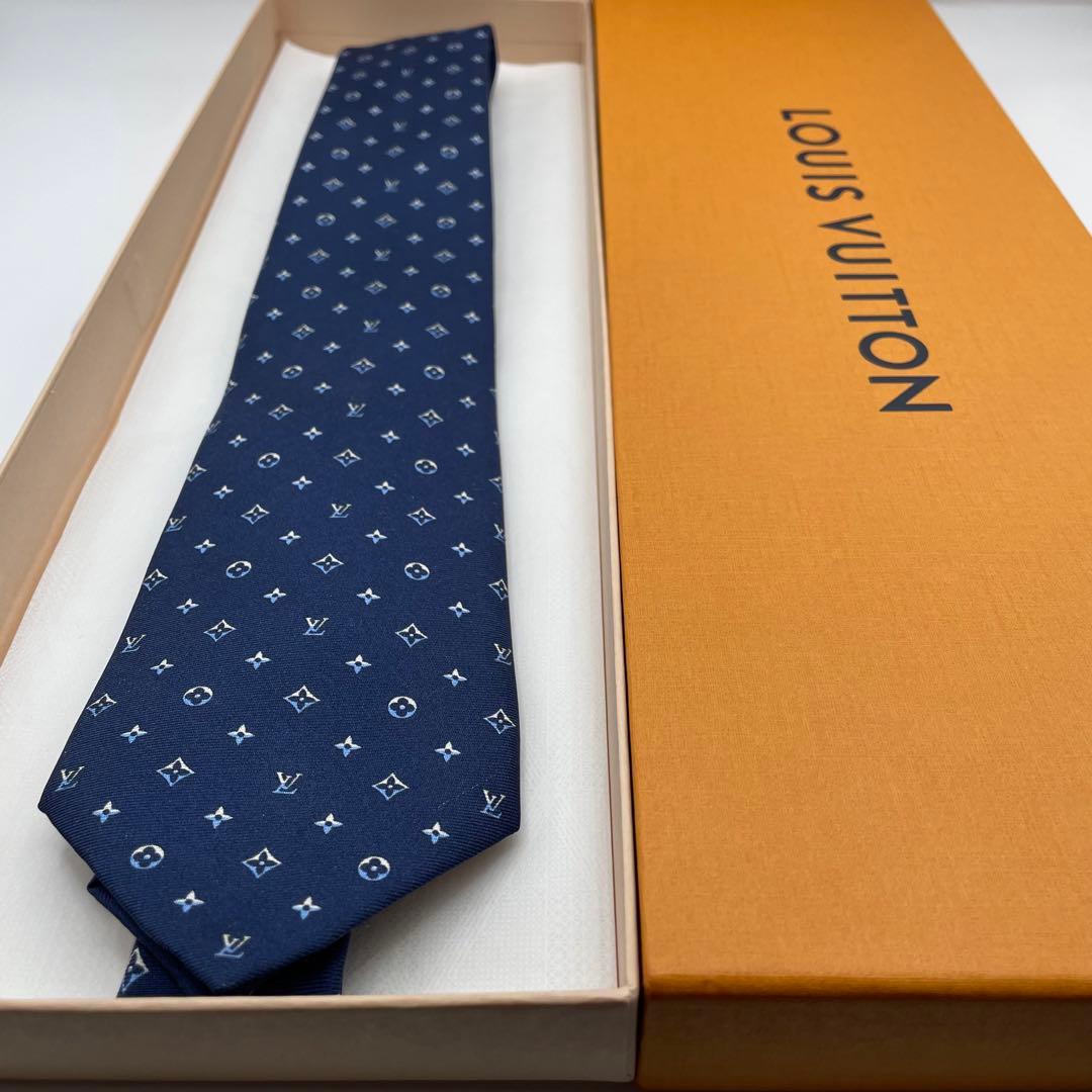 ✨極美品✨LOUISVUITTON ネクタイ モノグラム LVロゴ 高級シルク