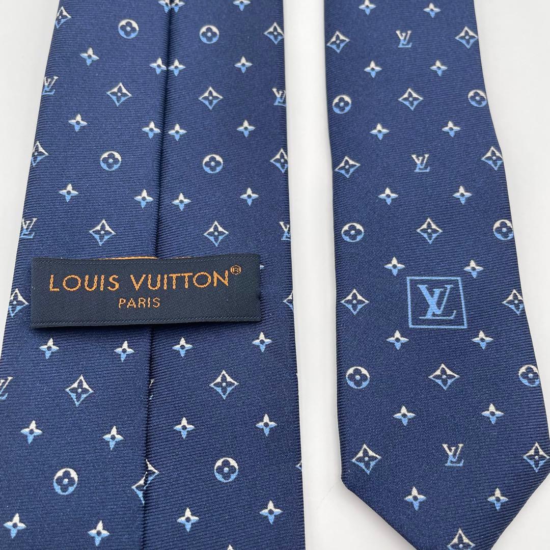 ✨極美品✨LOUISVUITTON ネクタイ モノグラム LVロゴ 高級シルク