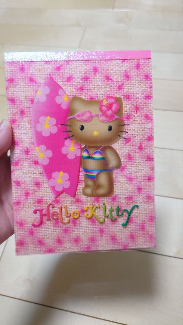 2002年 日焼けキティメモ帳 ガングロギャル ハイビスカス 平成レトロ