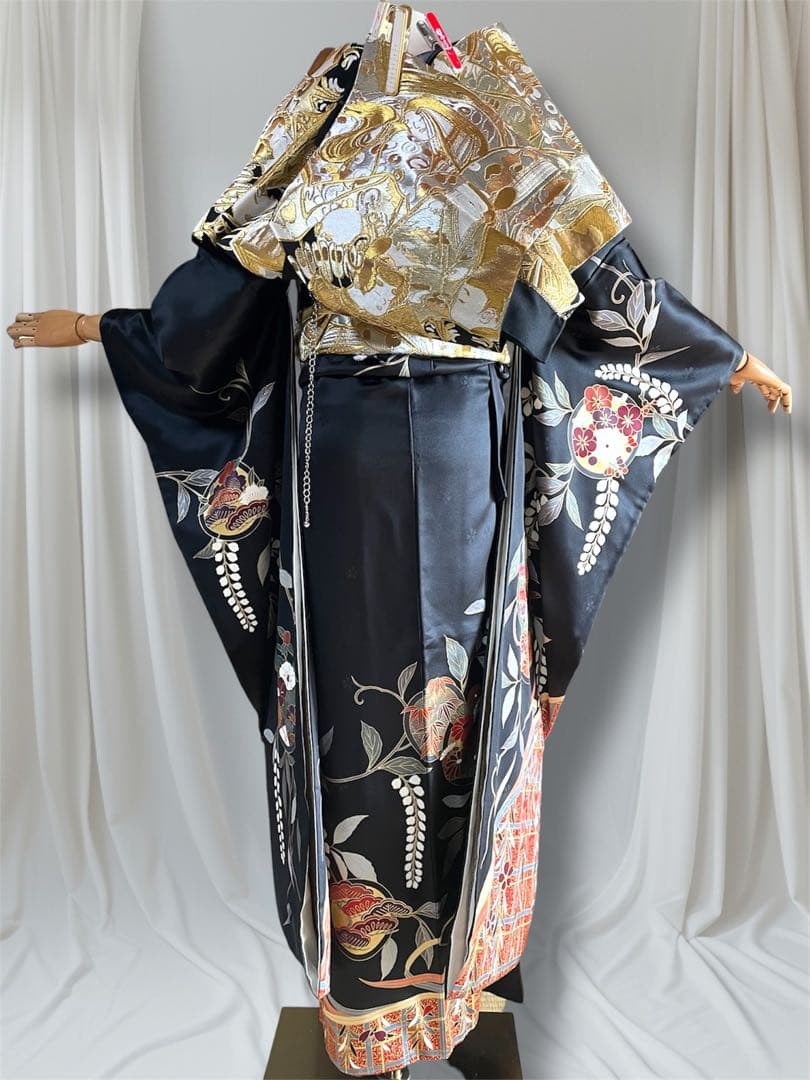 ゆーみん 様専用 上代100万円 手描き友禅ファーショール付き 振袖 フル