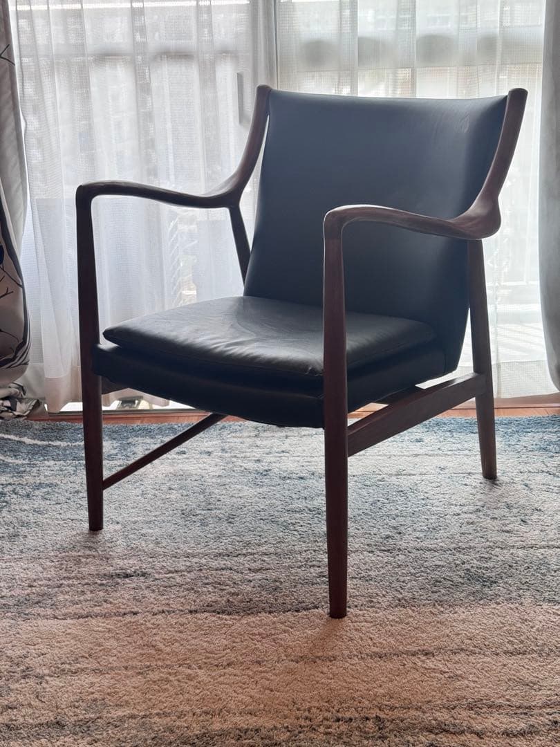 s*i様 フィンユール　イージーチェア　no.45　リプロダクト　ラウンジチェア No.45 Chair Beige / No.45チェア ベージュ色 フィン・ユール – KuHoN