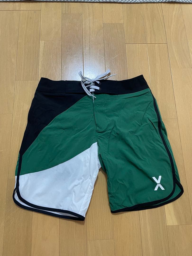 【寺島諒着用】【希少モデル】VEATM サーフパンツ Sサイズ グリーン 2024 VEATM SURF SHORTS (IFBB PRO 寺島遼 MODEL)