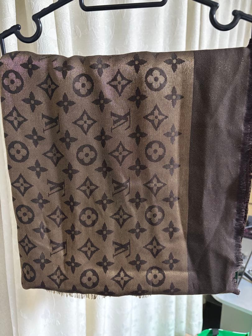 Louis Vuitton モノグラム ストール LOUIS VUITTON（ルイ・ヴィトン） モノグラム シルク×ウール ストール