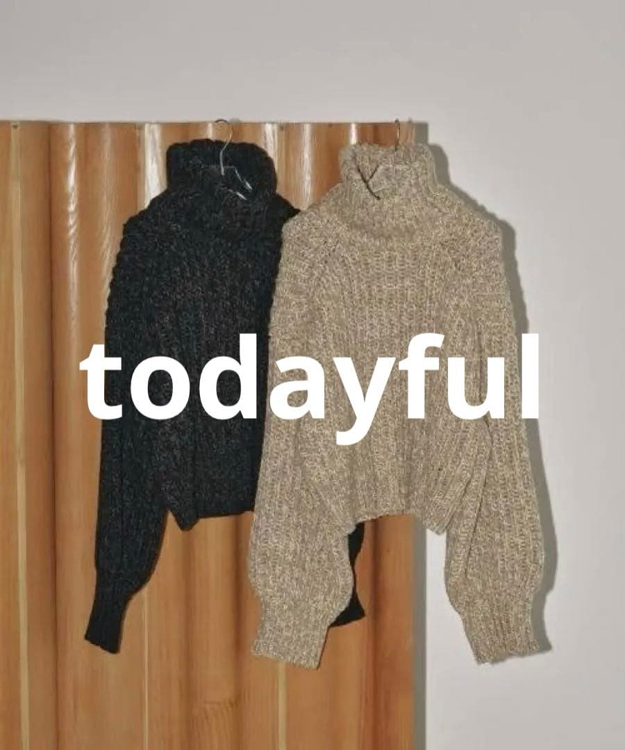 TODAYFUL ボリュームタートルニット - メルカリ
