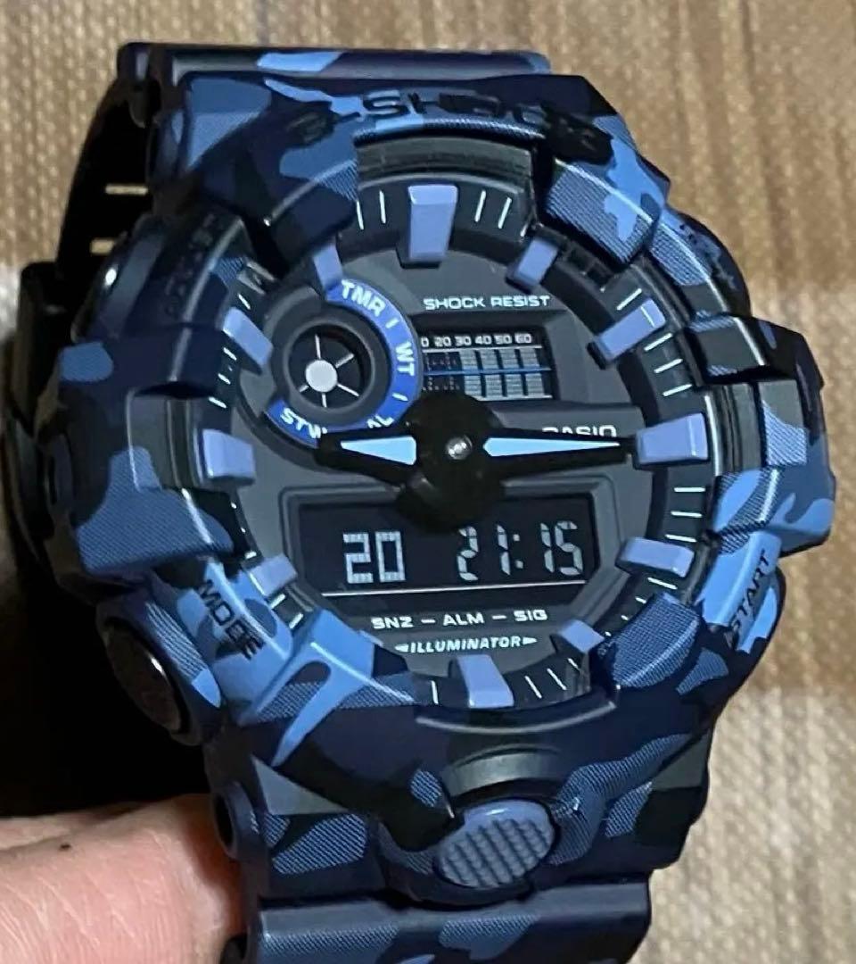 G-SHOCK GA-700CM-2AJF ブルー　カモフラージュ G-SHOCK Gショック ジーショック カモフラージュ シリーズ カシオ